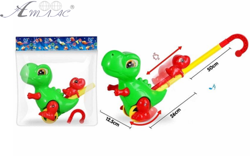 Игрушка Каталка Динозавр пластик 26 см  0536   фото 2