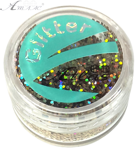 Блискітки (Гліттер) великі Голографічні Атлас 3 гр - Шампань AS-2465