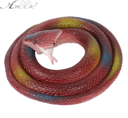 Игрушка силиконовая антистресс Змея Кобра Светло - Коричневая в пятнах 65 см  02059