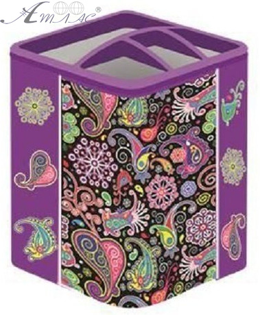 Стакан для ручек Zibi 3 ячейки, металлический, розовый ZB.3103-10 Стакан для ручек Zibi 3 ячейки, металлический, розовый ZB.3103-10