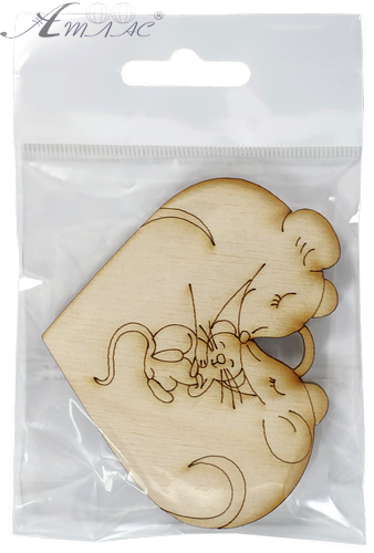 Фігурка фанерна - Мишеня № 18 сім'я в серці 80 х 67 мм з магнітом AS-4842, В-0400 фото 3 Фігурка фанерна - Мишеня № 18 сім'я в серці 80 х 67 мм з магнітом AS-4842, В-0400 фото 3