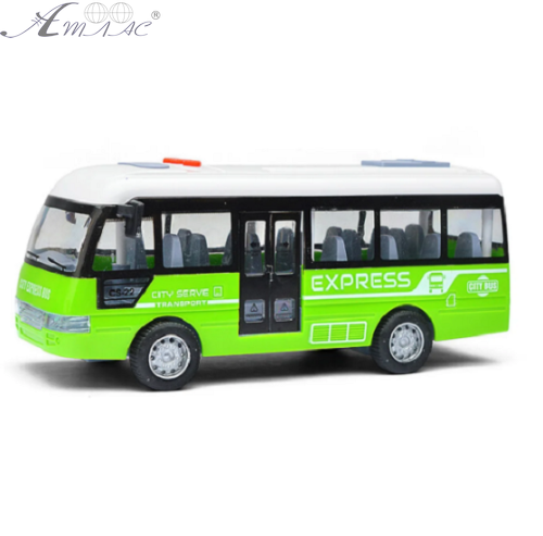 Іграшка Автобус зі світлом та звуком інерційний 19 см  YM9907F фото 2