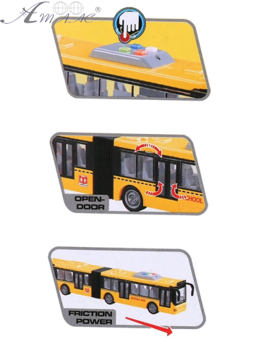Іграшка Машинка City Service Автобус гармошка зі світлом, двері відчиняються, 43 см WY913А фото 3 Іграшка Машинка City Service Автобус гармошка зі світлом, двері відчиняються, 43 см WY913А фото 3
