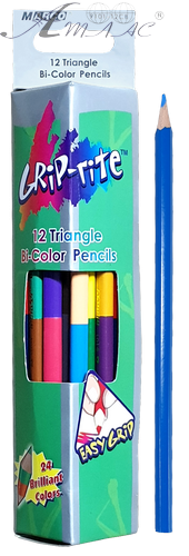 Карандаши цветные двухсторонние Marco Grip-Rite 24 цвета 12 шт 9101-12CB