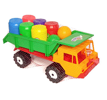 Іграшка Пластикова Машинка Самоскид з діжками 42 см Бамсик  3684 