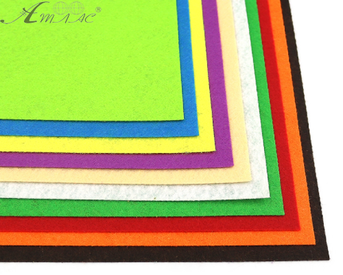 Фетр листовой набор 10 листов 10 цветов 20 х 30 см х 1,2 мм HQ170-MIX2 Фетр листовой набор 10 листов 10 цветов 20 х 30 см х 1,2 мм HQ170-MIX2