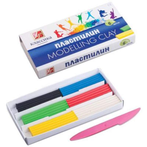 Пластилин Луч "Классика"  6 цветов 100 гр  12С878-08