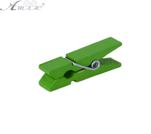 Прищіпки Декоративні Кольорові дерев'яні 1шт 3,5 см  11766 фото 2