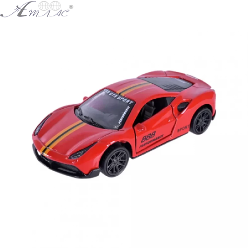 Машинка Автопром Ferrari 10см Красная металл 03281 Машинка Автопром Ferrari 10см Красная металл 03281