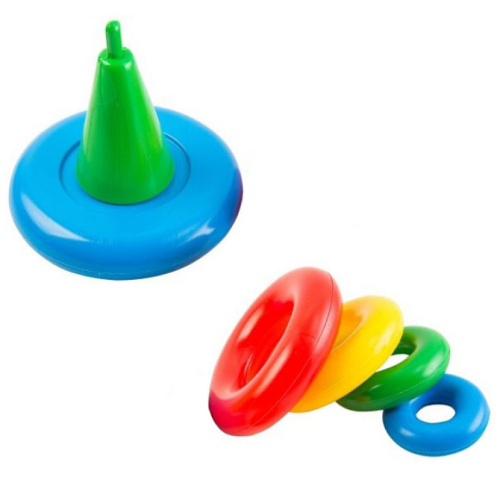 Игрушка Пирамида пластиковая 14 х 21 см Tigres  39116 фото 2