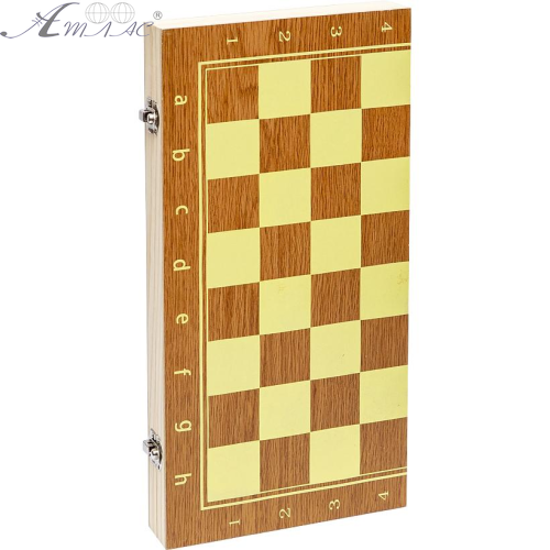 Гра Настільна Шашки, Шахи, Нарди 3 в 1 дерево 30см  622А фото 3