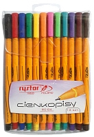 Ручка капиллярная линер, набор 12 шт, 0,4 мм, RC-04-12