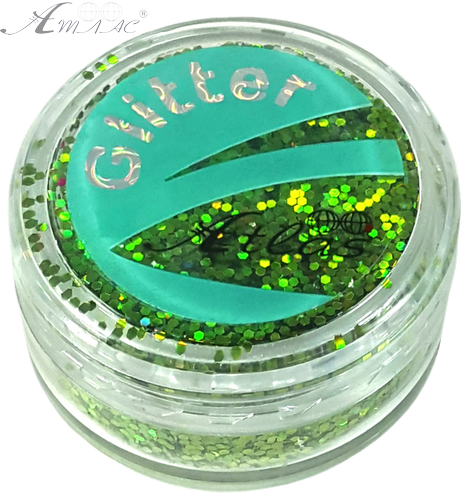 Блискітки (Гліттер) великі Голографічні Атлас 3 гр - Зелена трава AS-2453