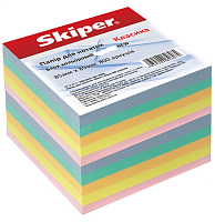 Папір для нотаток Skiper кольоровий, НЕ клеєний Люкс 85 х 85 мм 800 арк SK-3411