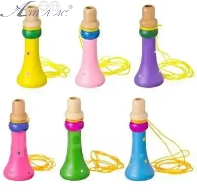 Іграшка Дудочка музична дерев'яна в кульці 12см  D1035