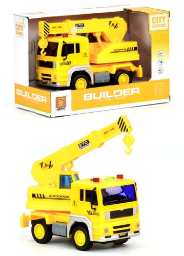 Игрушка Машинка Кран стоительный 18 см свет звук  WY511D