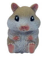 Игрушка Силиконовая тянучка Хомяк Большой коричневый 8 см  05451