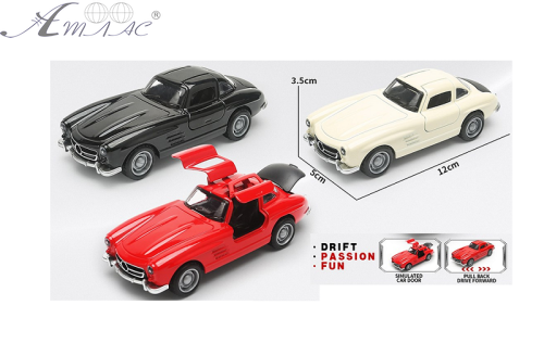 Машинка Die-Cast Mersedes-Benz 300SL 1954р метал 12см без коробки  13448