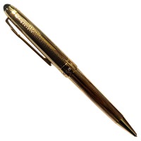 Ручка шариковая De Cambr BP165- 1 золотая чешуя, поворотная 04004