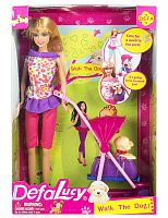 Лялька Defa Lucy Прогулянка із собакою  8205