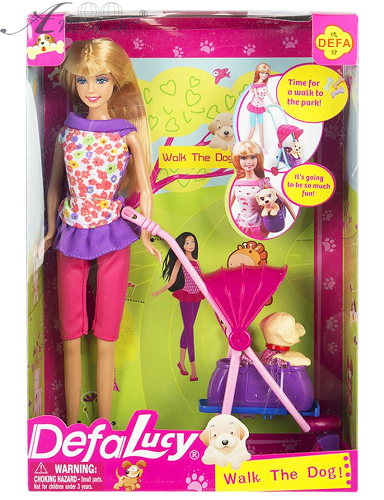 Лялька Defa Lucy Прогулянка із собакою  8205