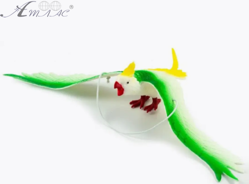 Іграшка гумова на підвісі Папуга 36 см 15611 Іграшка гумова на підвісі Папуга 36 см 15611