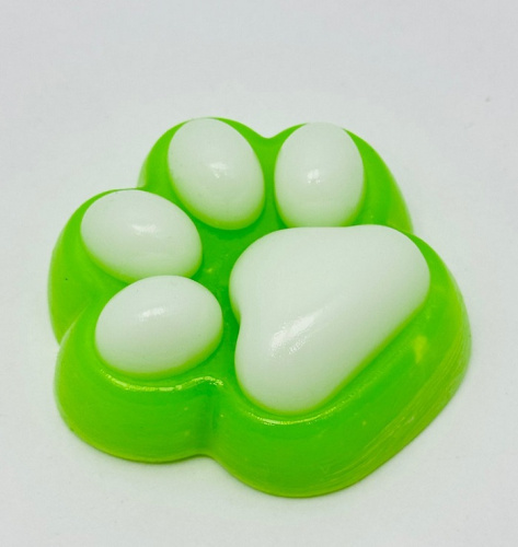 Игрушка таба Лапка зеленая Антистресс Сквиш 6,5 см  13428