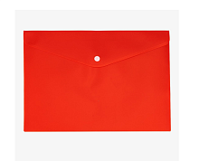 Папка на кнопке А4 Красная  03123