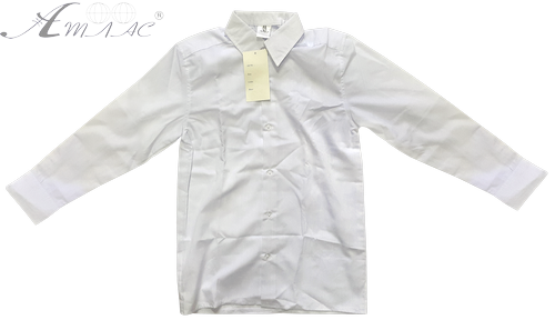 Рубашка х/б с длинными рукавами, белая р. 32 14272