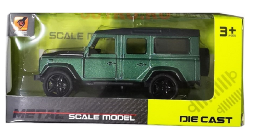 Машинка Die Cast Land Rover Defender 12 см металл  36101А