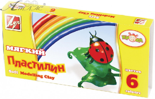 Пластилін Луч "Кроха" МЯГКИЙ !!! 6 кольорів 99 гр 12С 863-08 Пластилін Луч "Кроха" МЯГКИЙ !!! 6 кольорів 99 гр 12С 863-08