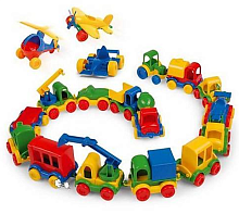 Іграшка Машинка або літак Wader мікс кольорів  39244