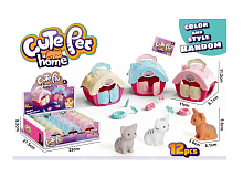 Іграшка Кіт з будиночком та аксесуарами 11 х 8,5 х 7 см  2420-4