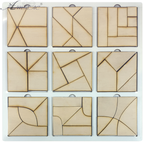 Іграшка розвиваюча Головоломка Склади Квадрат, третій рівень складності AS-7156