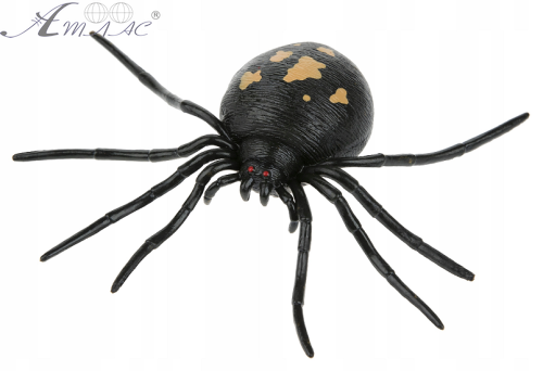 Игрушка силиконовая антистресс Клещ черный 10см  00283