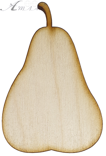 Фигурка фанерная - Груша 6 см AS-4633, В-0184 Фигурка фанерная - Груша 6 см AS-4633, В-0184