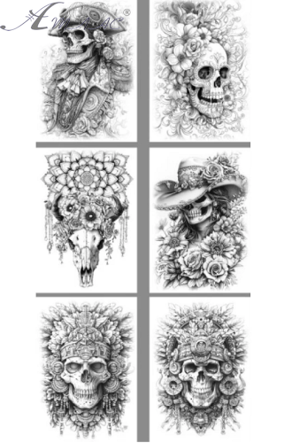 Раскраска Интегральная ASH Skull А 4  8 листов  24172 фото 2