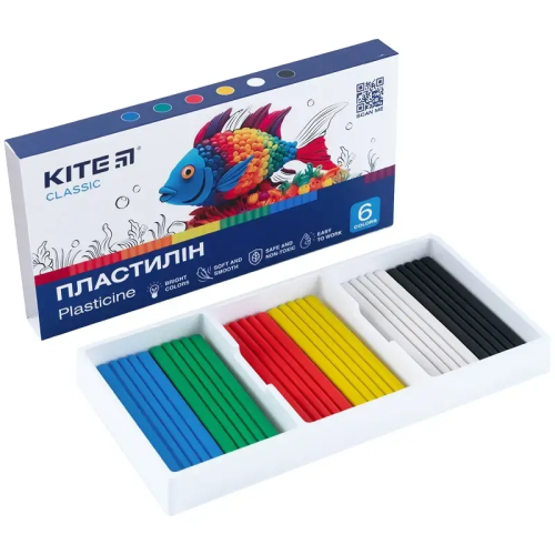 Пластилин Kite Classic  6 цветов 120 гр  K-081