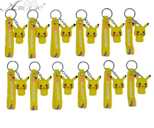 Брелок Пікачу із силіконовим браслетом 5 см  09338