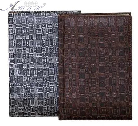 Щоденник недатований А5 ЖЛ шкірзамінник, сіро-чорний WB-5415