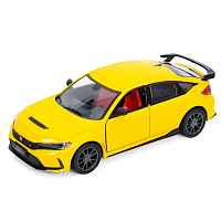 Машинка Kinsmart Honda Civic Type R 2024 Желтая  KT5472W