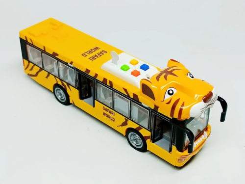 Игрушка Автобус Animal Bus желтый 28см  WY917A фото 2