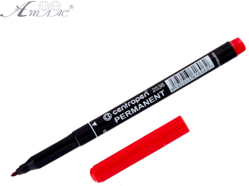 Маркер Centropen перманентный красный   2536/02 