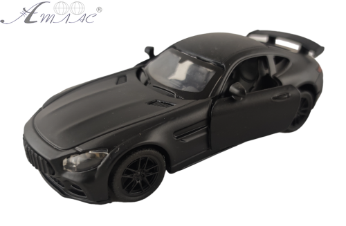 Машинка Автопром Mersedes-AMG черная матовая металл инерционная 14см  7845