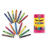 Крейда воскова Crayons 16 кольорів 9 х 80 мм 8496-16E