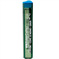 Грифель для механічних олівців FC 0,7 мм НВ 12 шт 01616