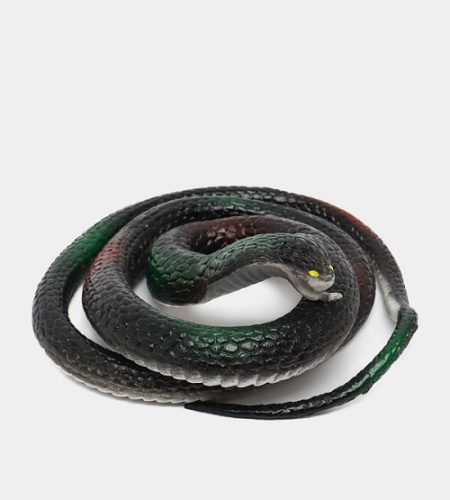 Игрушка силиконовая антистресс Змея темная  07731