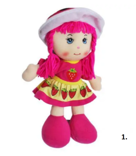 Игрушка Мягкая Кукла, Микс 35 см в пакете   1422