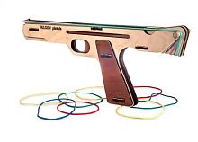Игрушка Деревянный Пистолет Резинкострел 32 см в коробке  16043