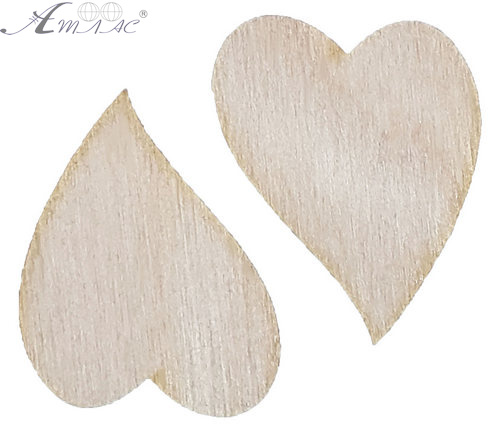 Фігурка фанерна - Серця 2 шт середні, окремо 6 х 5,5 см AS-4708, В-0286 Фігурка фанерна - Серця 2 шт середні, окремо 6 х 5,5 см AS-4708, В-0286